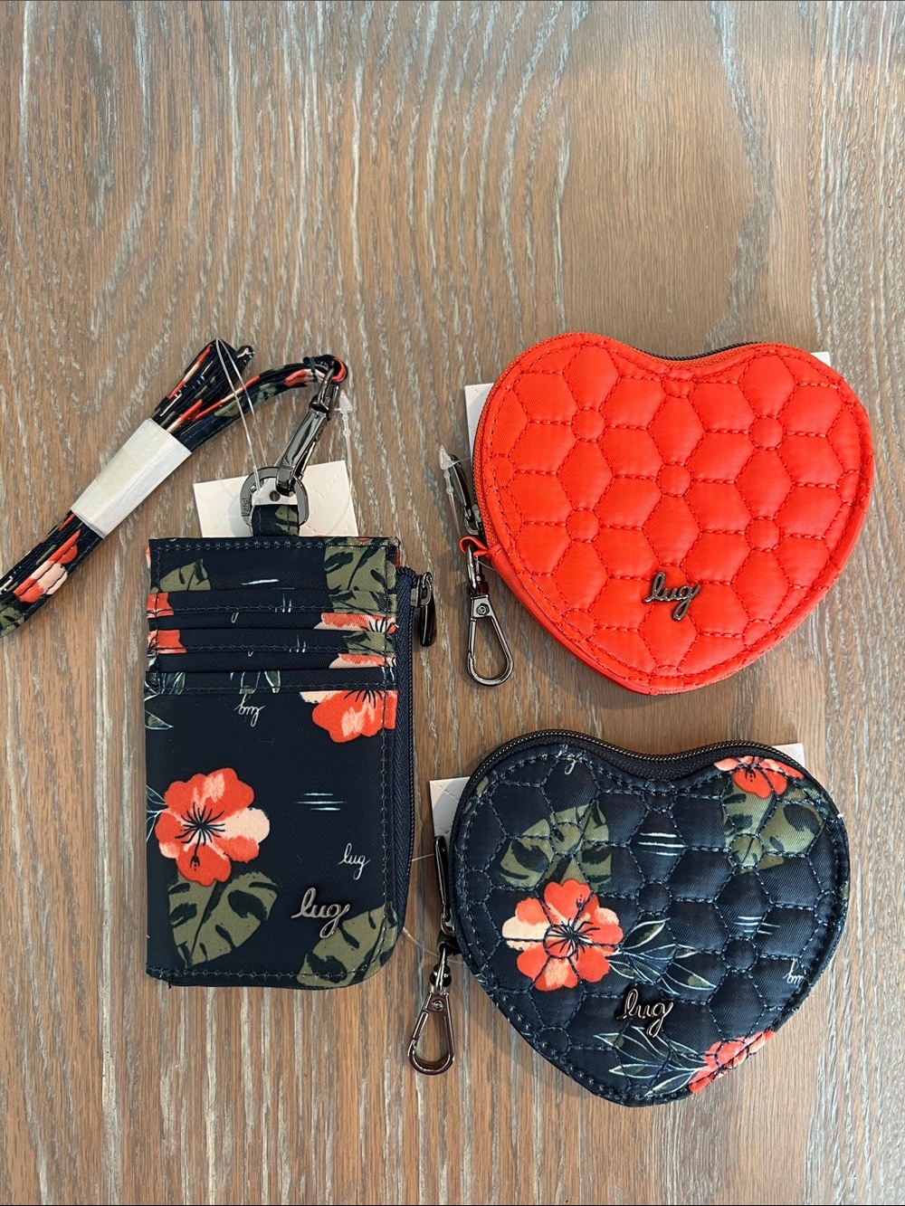 Lug Set of Three Aloha Navy + Papaya